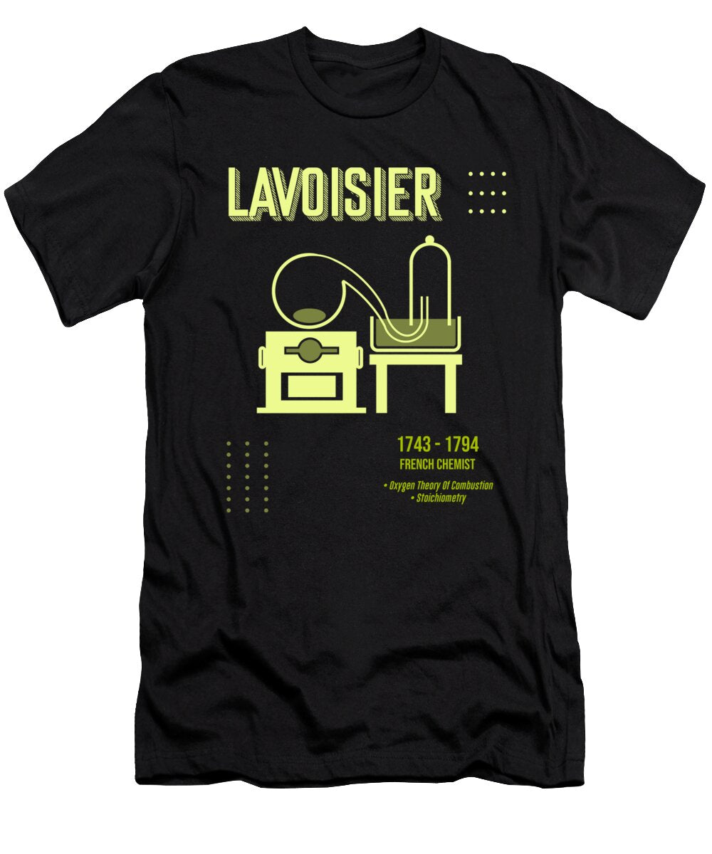 Minimal Science Posters Antoine Lavoisier 01 Chemist Studio Grafiikka T-Shirt