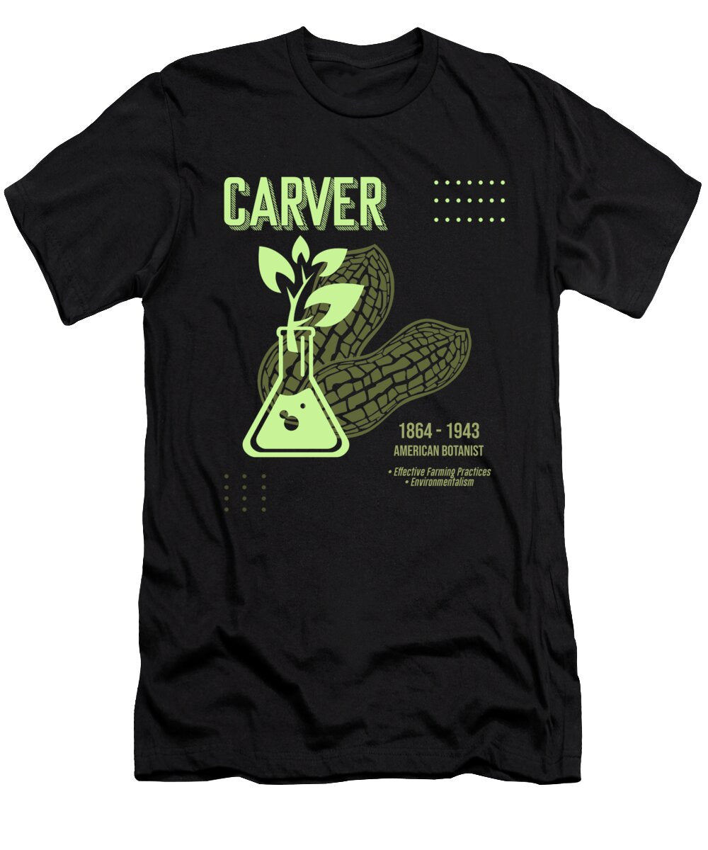 Minimal Science Posters George Washington Carver 01 Botanist Studio Grafiikka T-Shirt