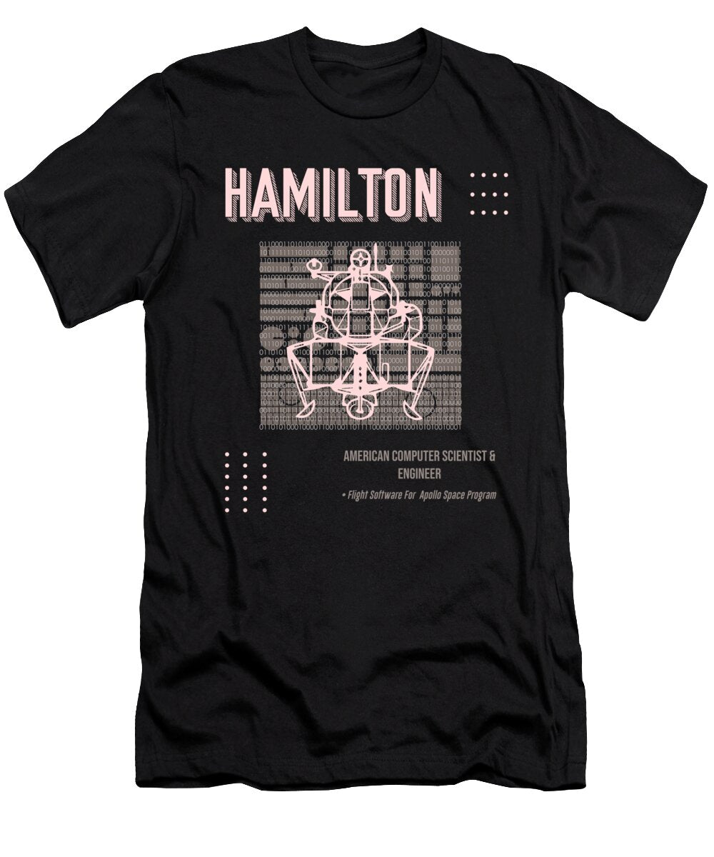 Minimal Science Posters Margaret Hamilton 01 Computer Scientist Engineer Studio Grafiikka T-Shirt