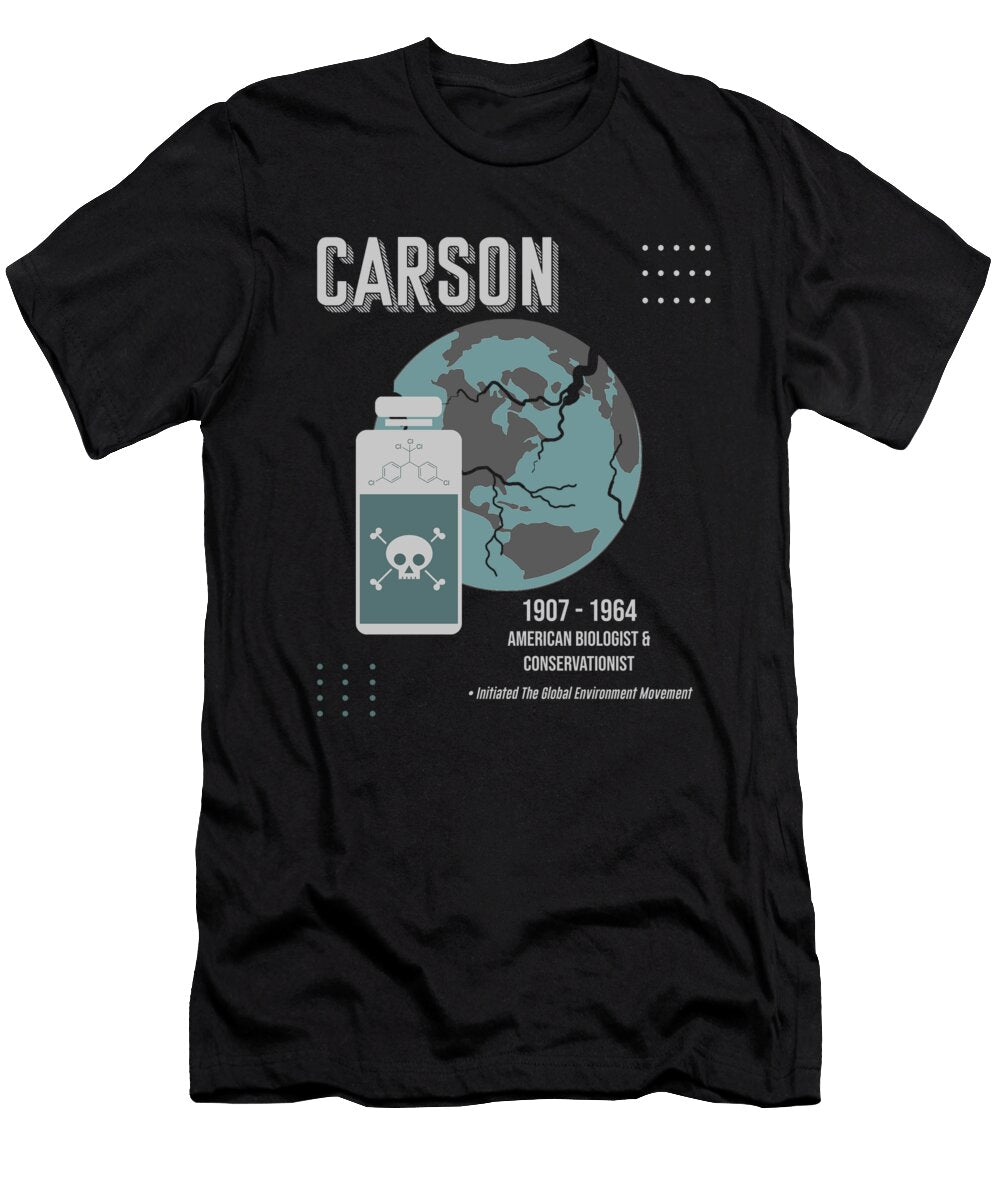 Minimal Science Posters Rachel Carson 01 Biologist Conservationist Studio Grafiikka T-Shirt
