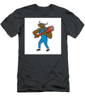 Minotaur Bull Plumber Wrench Isolated Cartoon Aloysius Patrimonio T-Shirt