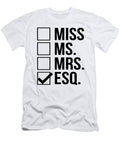 Miss Mrs Ms Esq Esquire Lawyer Gift Jensen Cena T-Shirt