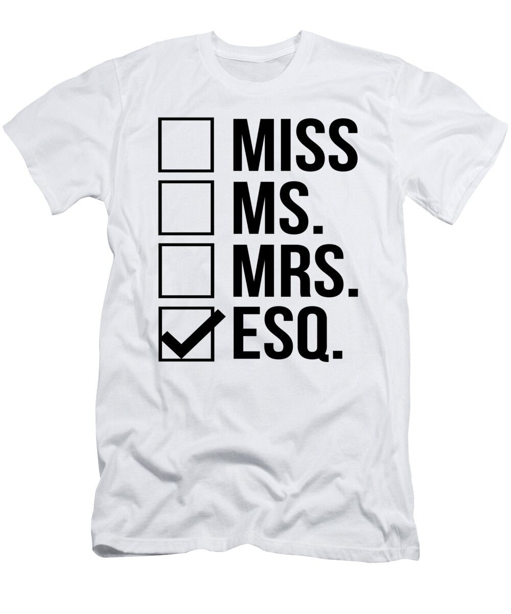 Miss Mrs Ms Esq Esquire Lawyer Gift Jensen Cena T-Shirt