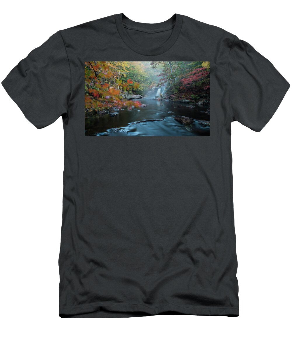 Misty Falls At Devils Hopyard Brian Goebel T-Shirt