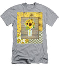 Modern Rustic Country Sunflowers in Mason Jar Audrey Jeanne Roberts T-Shirt