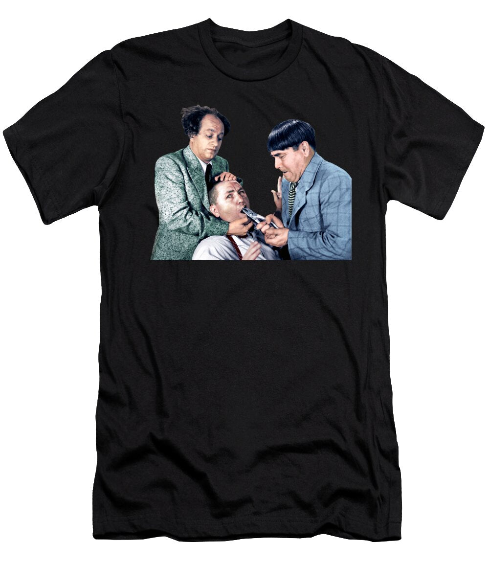 Moe the Dentist Three Stooges Franchi Torres T-Shirt
