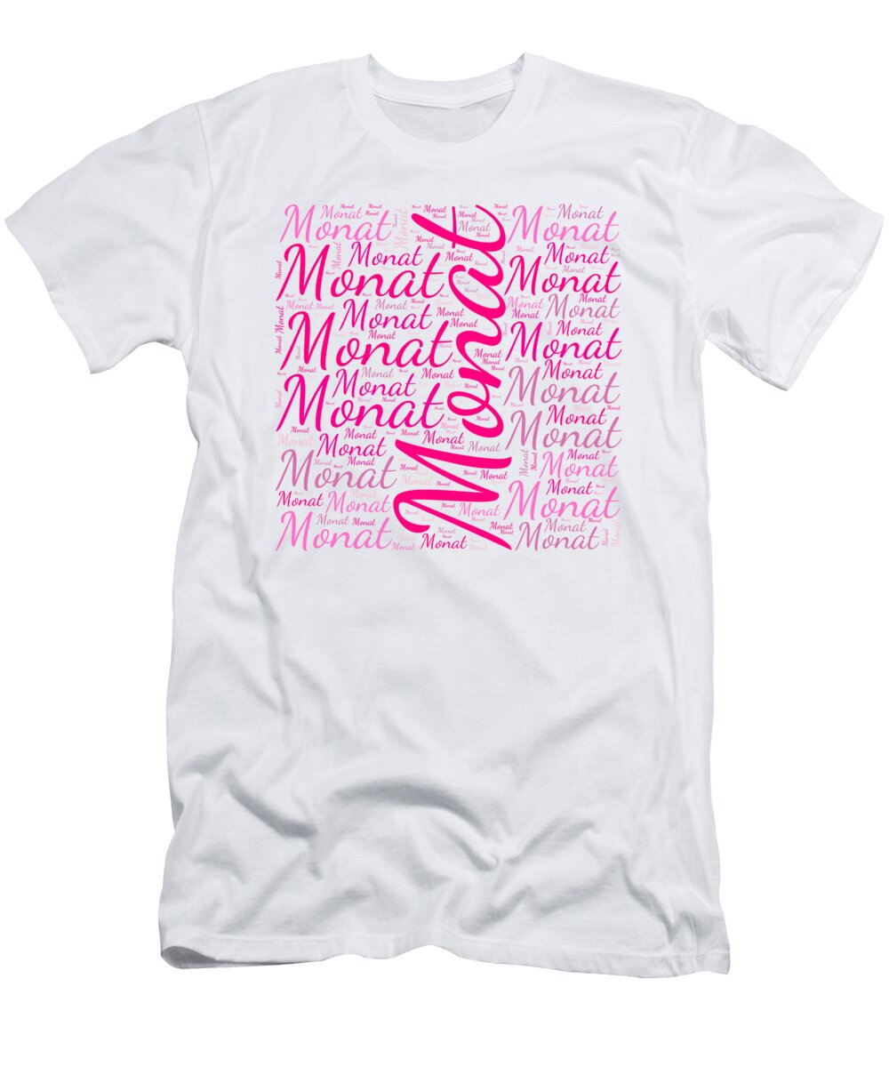 Monat Names Without Frontiers Vidddie Publyshd T-Shirt
