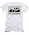 Monochrome Geometric Mitsubishi Lancer Minimal Vehicle Car Evolution Auto Pencil V Sketch Clint Mclaughlin T-Shirt