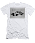 Monochrome Pencil Ghost Geometric Minimal Vehicle Car Extended Auto Rolls Royce Sketch Clint Mclaughlin T-Shirt