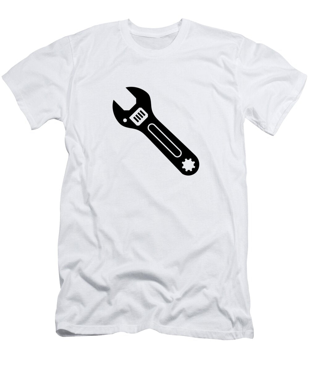 Monochrome Wrench Silhouette Joanna Redesiuk T-Shirt