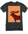 Moose Silhouette Scandinavian Nursery Decor Animal Friends for Kids Room Minimal Studio Grafiikka T-Shirt