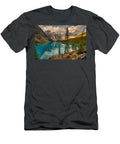 Moraine Lake Rockpile Sunrise Adam Jewell T-Shirt