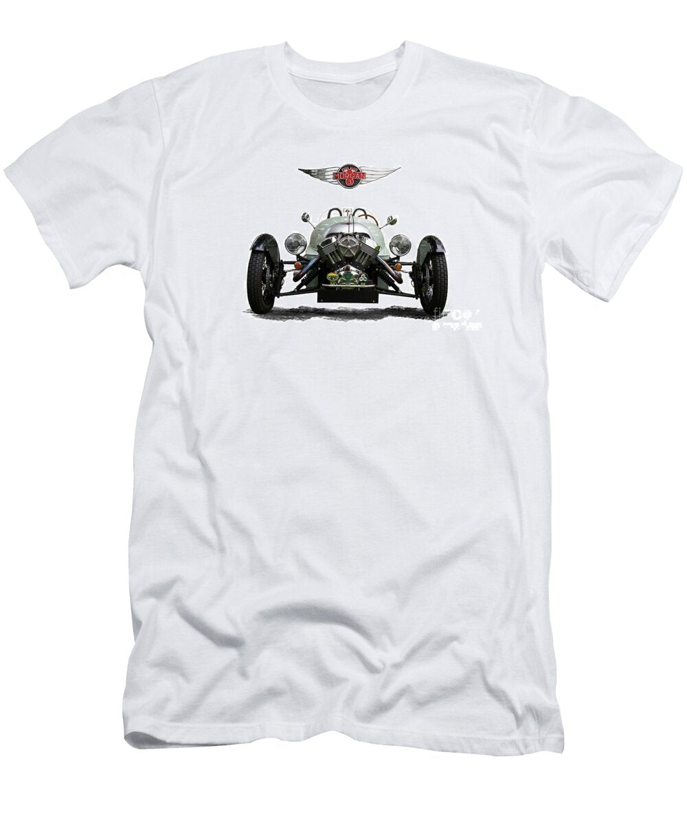 Morgan 3 Wheeler Sports Car with Emblem Nick Gray T-Shirt