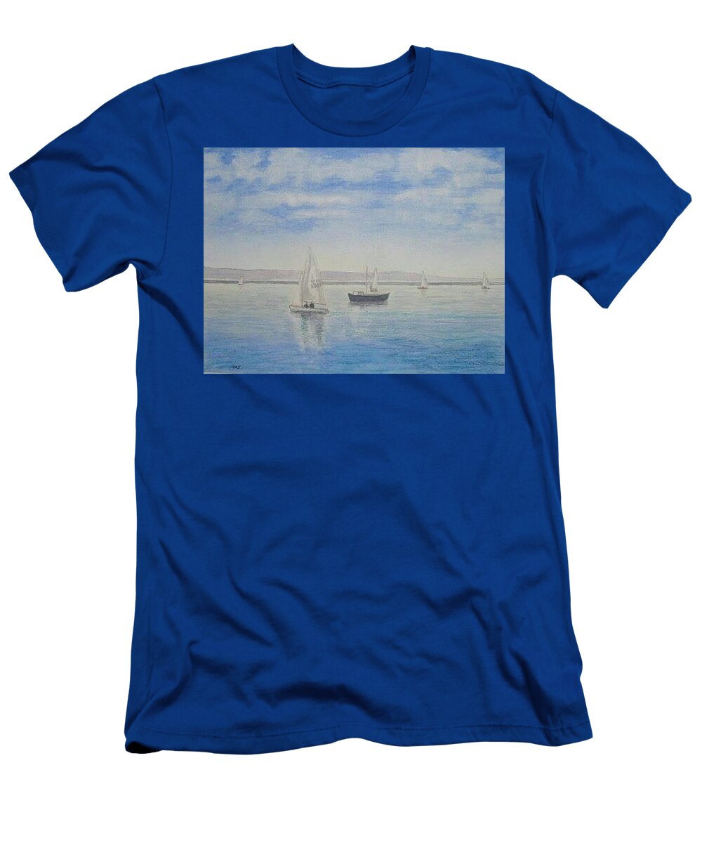 Morning Calm West Kirby Marine Lake Peter Farrow T-Shirt