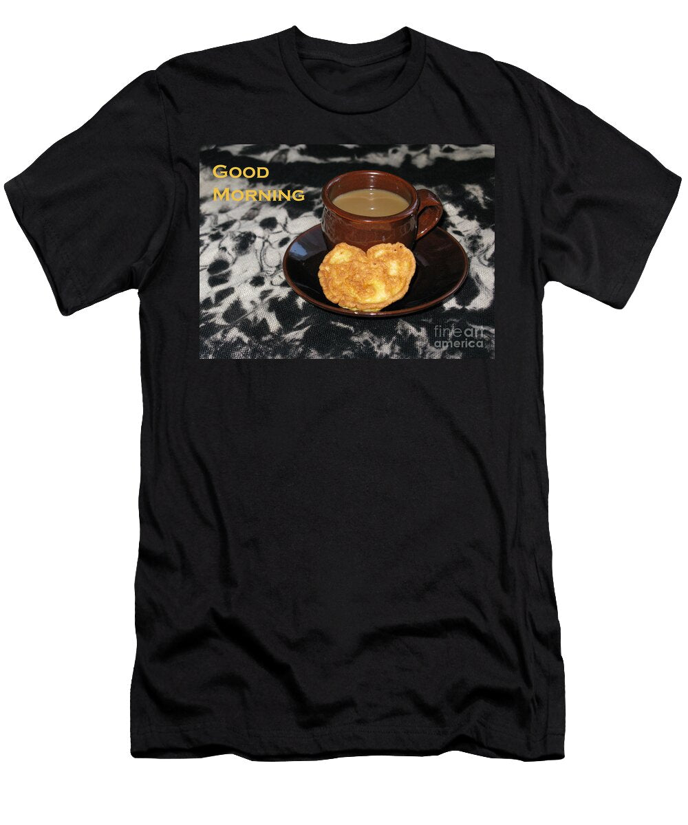 Morning Coffee Served with Love Ausra Paulauskaite T-Shirt
