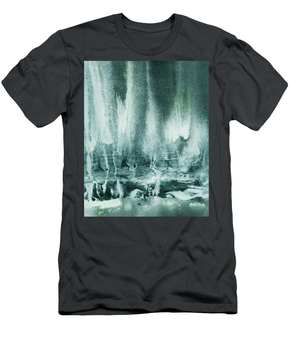 Morning Fog in the Mountains Abstract Watercolor Irina Sztukowski T-Shirt