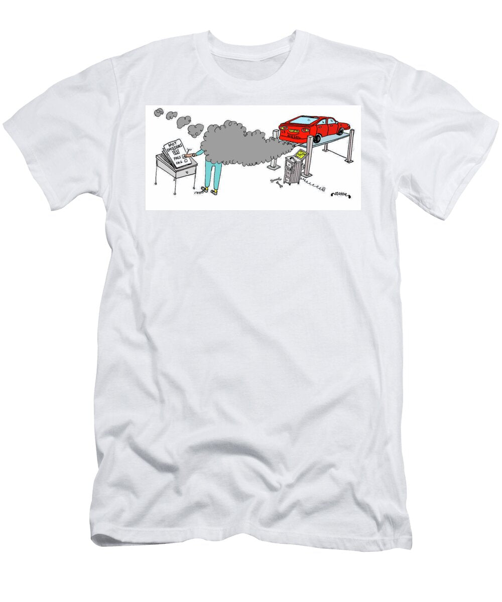 Mot Emissions Test Passfail Mike Stokoe T-Shirt