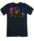 Moth Amidst Vibrant Blossoms Mario G Rivera T-Shirt