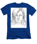 Mother a Quick Self Portrait Drawn While the Son Was Doing His Homework Elena Sysoeva T-Shirt