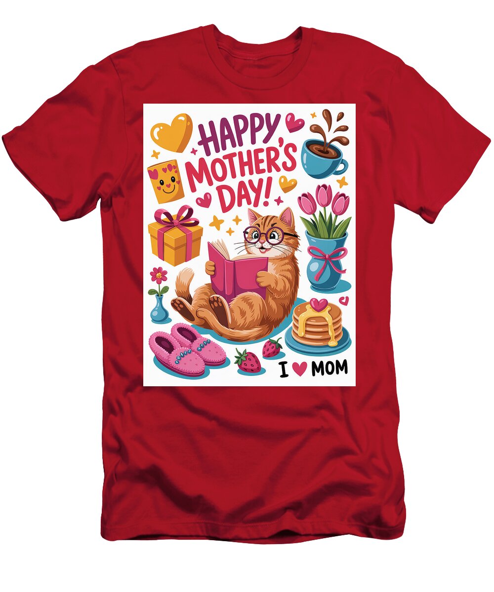 Mothers Day Celebration with Cat Joanna Redesiuk T-Shirt