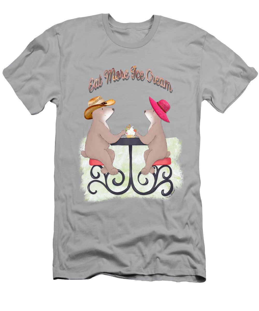 Motivational Eat More Ice Cream Sandra Clark T-Shirt