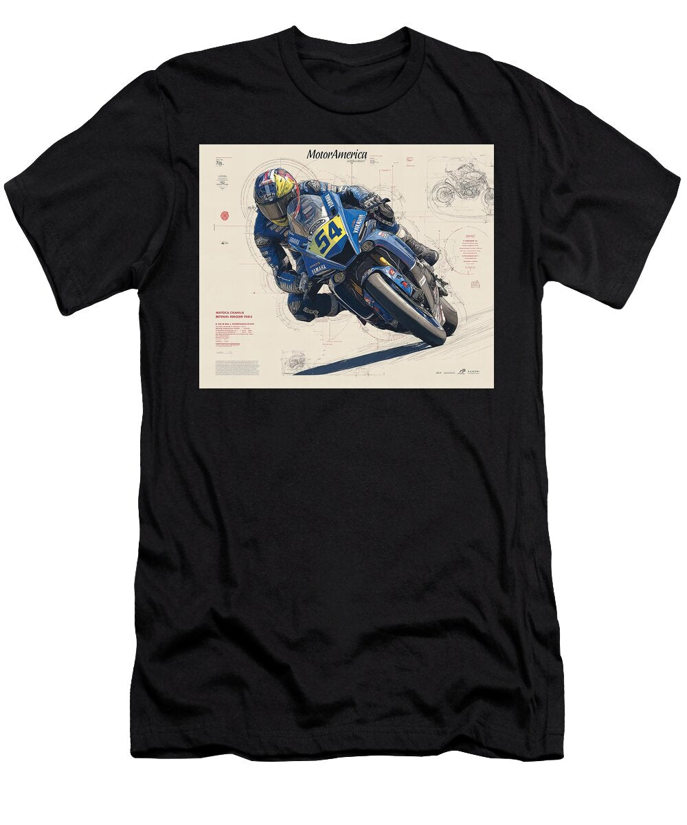 Motoramerica Rider Kevin Walker and Pixel Reverie T-Shirt