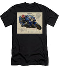 Motorcycle 54 Racer in Action Kevin Walker and Pixel Reverie T-Shirt