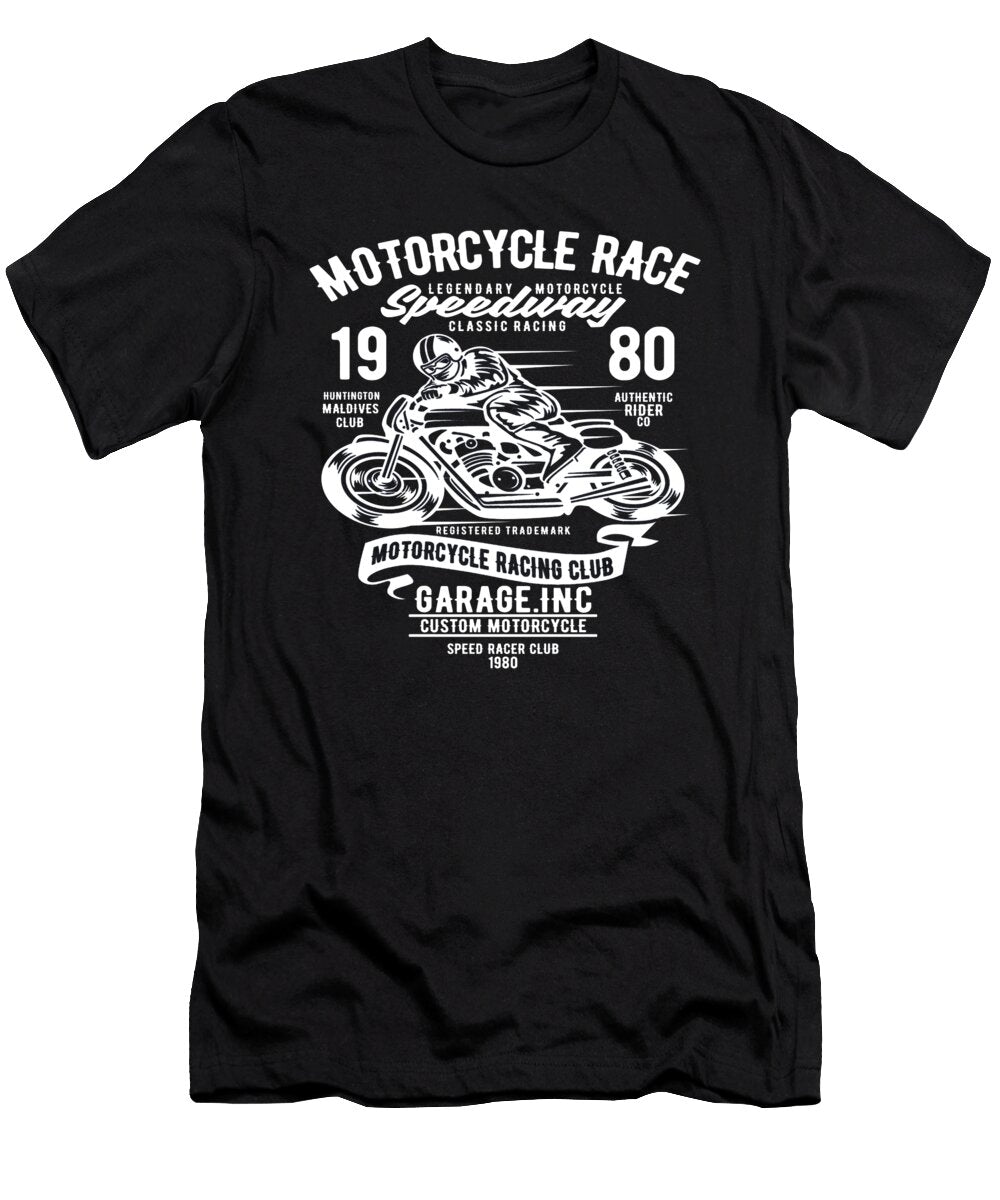 Motorcycle Classic Motor Rider Motorbike Ride Florian Dold Art T-Shirt