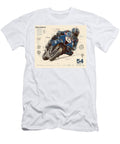 Motorcycle Racing Poster Kevin Walker and Pixel Reverie T-Shirt