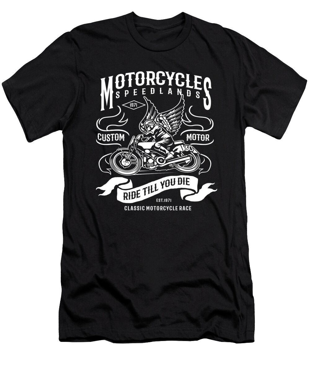 Motorcycles Custom Motor Rider Classic Motorbike Florian Dold Art T-Shirt