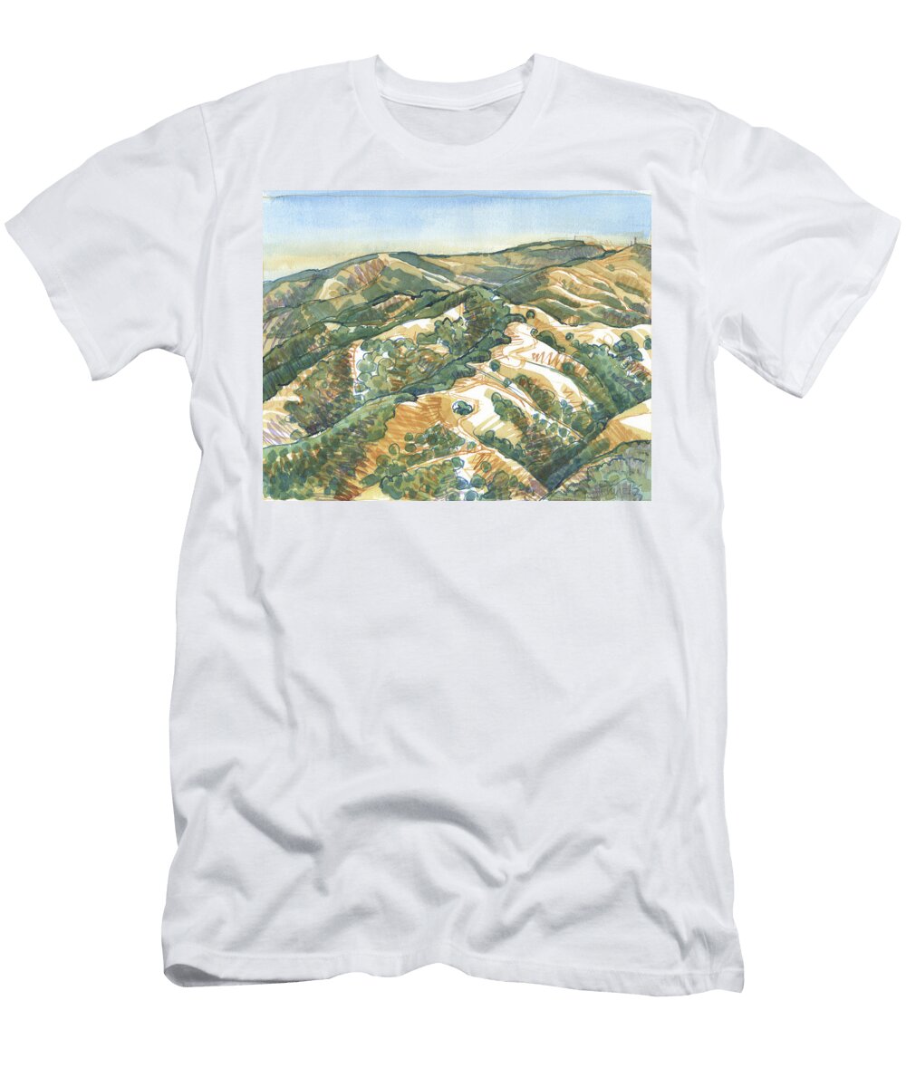 Mount Diablo Round Top Viewpoint Judith Kunzle T-Shirt