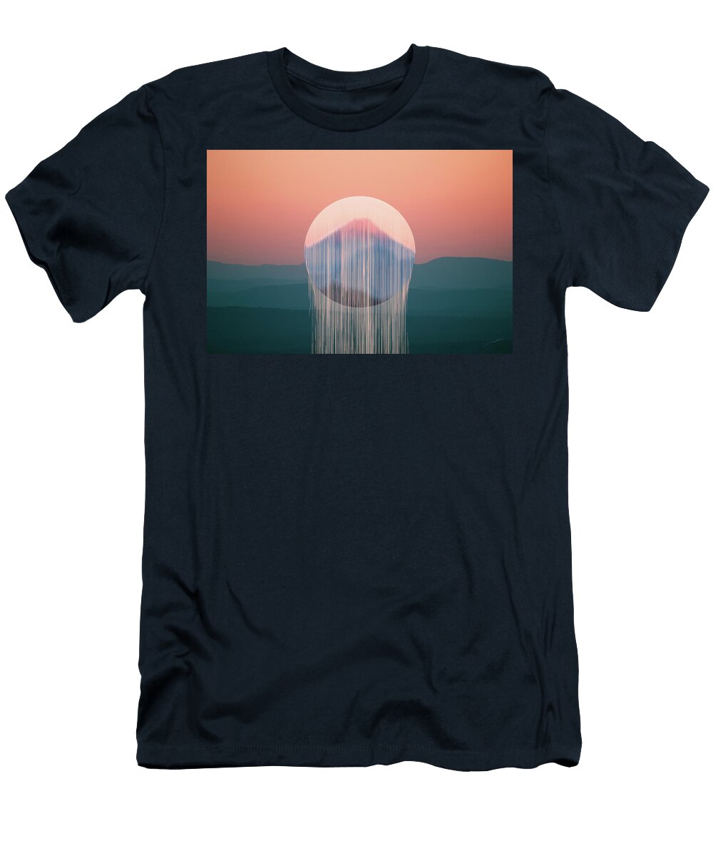 Mount Fuji Glitch James Slade T-Shirt