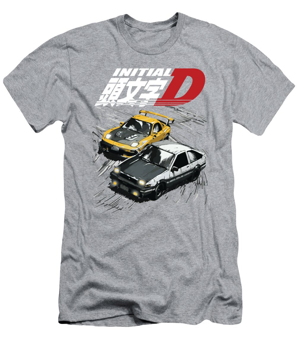 Mountain Drift Racing Initial D Tandems Ae86 Vs Reynolds Paul T-Shirt