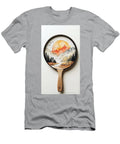 Mountain Sunset a Frying Pan with a Whimsical Landscape Made of Pancakes Forest Scenery Watercolor P Clint Mclaughlin T-Shirt