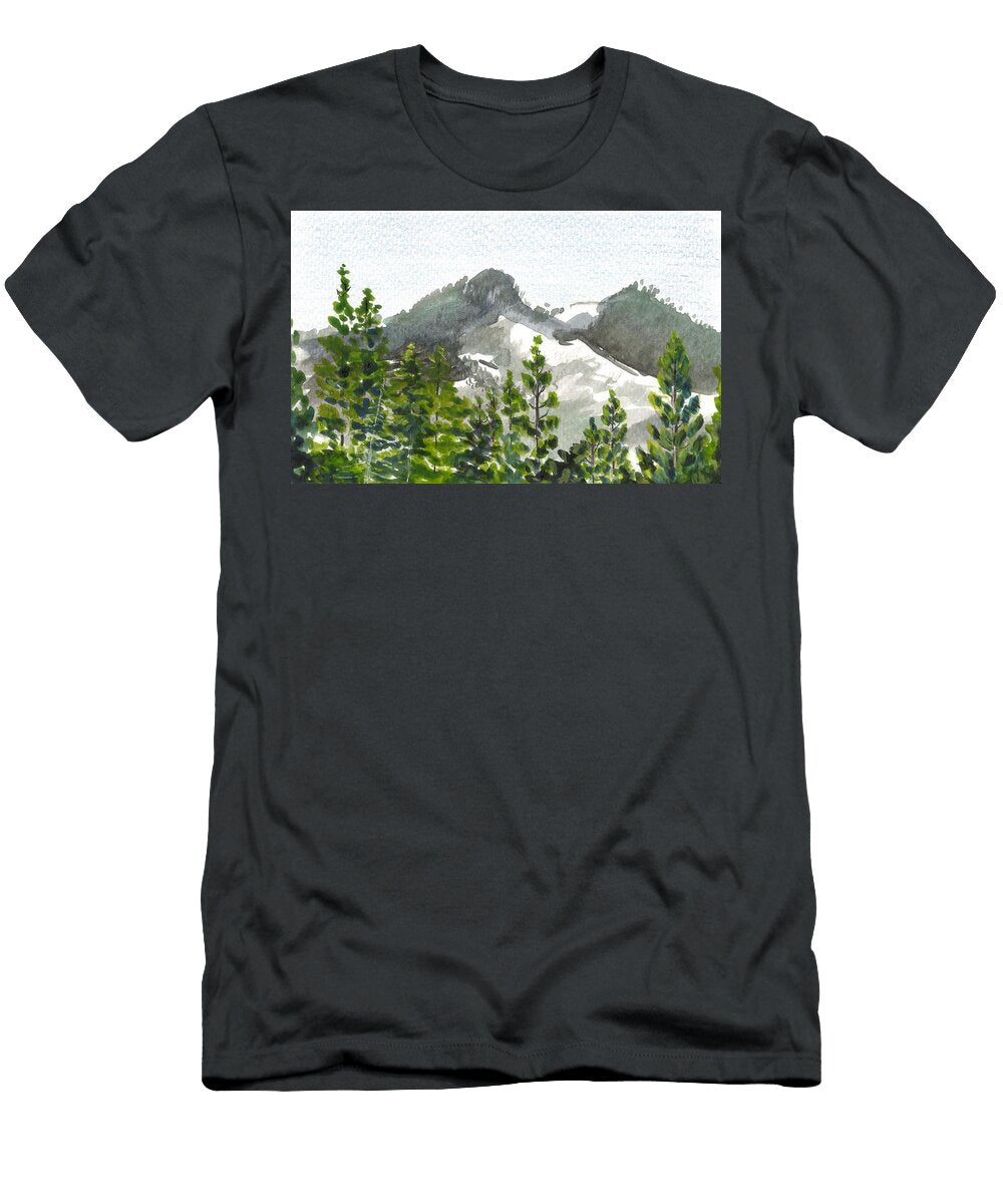 Mountains and Pine Trees Masha Batkova T-Shirt