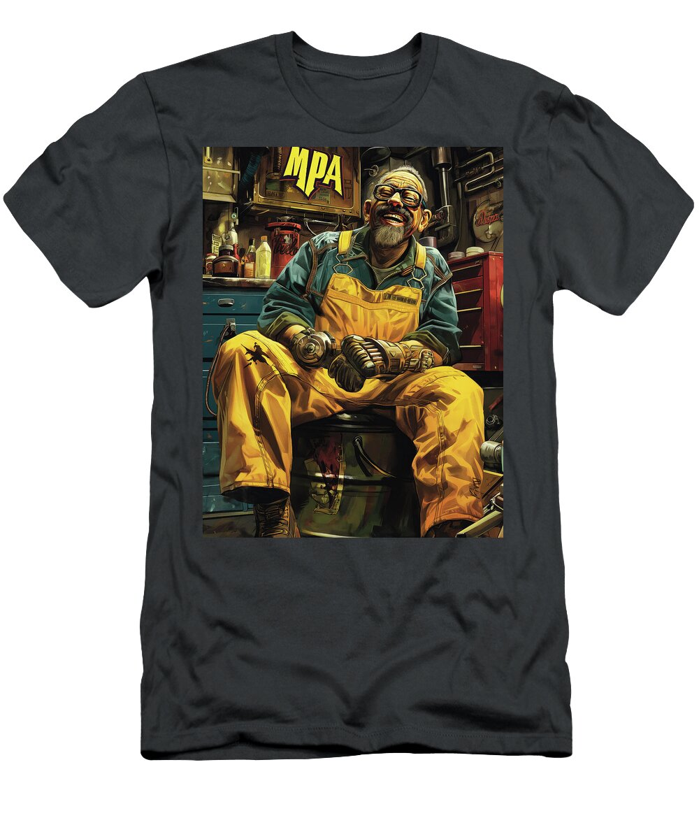 Mpa Mechanic and Tools Comic Book Cover 33 Mad Paperairplanes T-Shirt