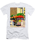 Mrs Dalloways Hotdog Stand Street Vendor Yonge and Gerrard Toronto Food Cart Scenes Cspandau Art Carole Spandau T-Shirt