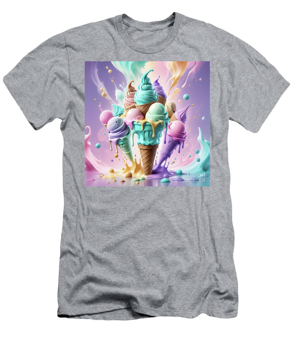 Multicolored Ice Cream Sen Tinel T-Shirt