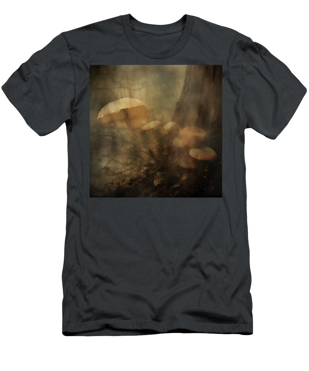 Mushrooms Gathered At Tree Trunk Yo Pedro T-Shirt