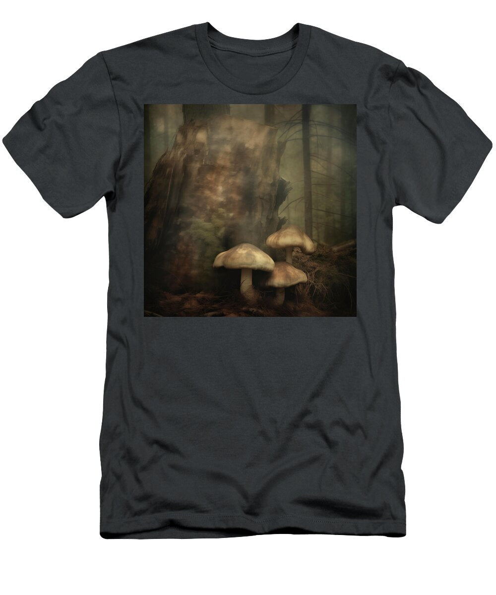 Mushrooms Growing on a Dead Tree Stump Yo Pedro T-Shirt