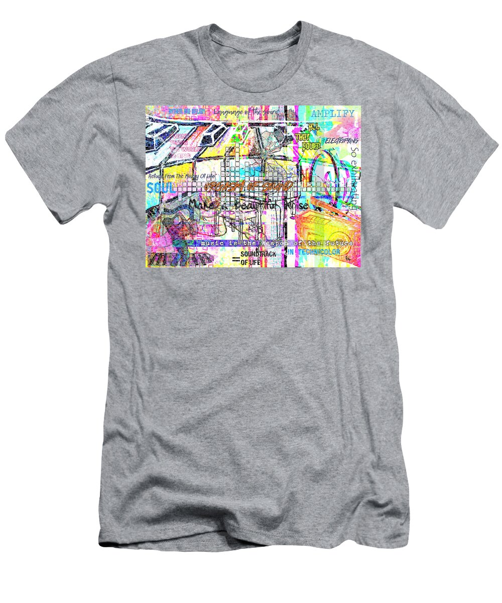 Music and Energy Mixed Into Color Jeremy Aiyadurai T-Shirt