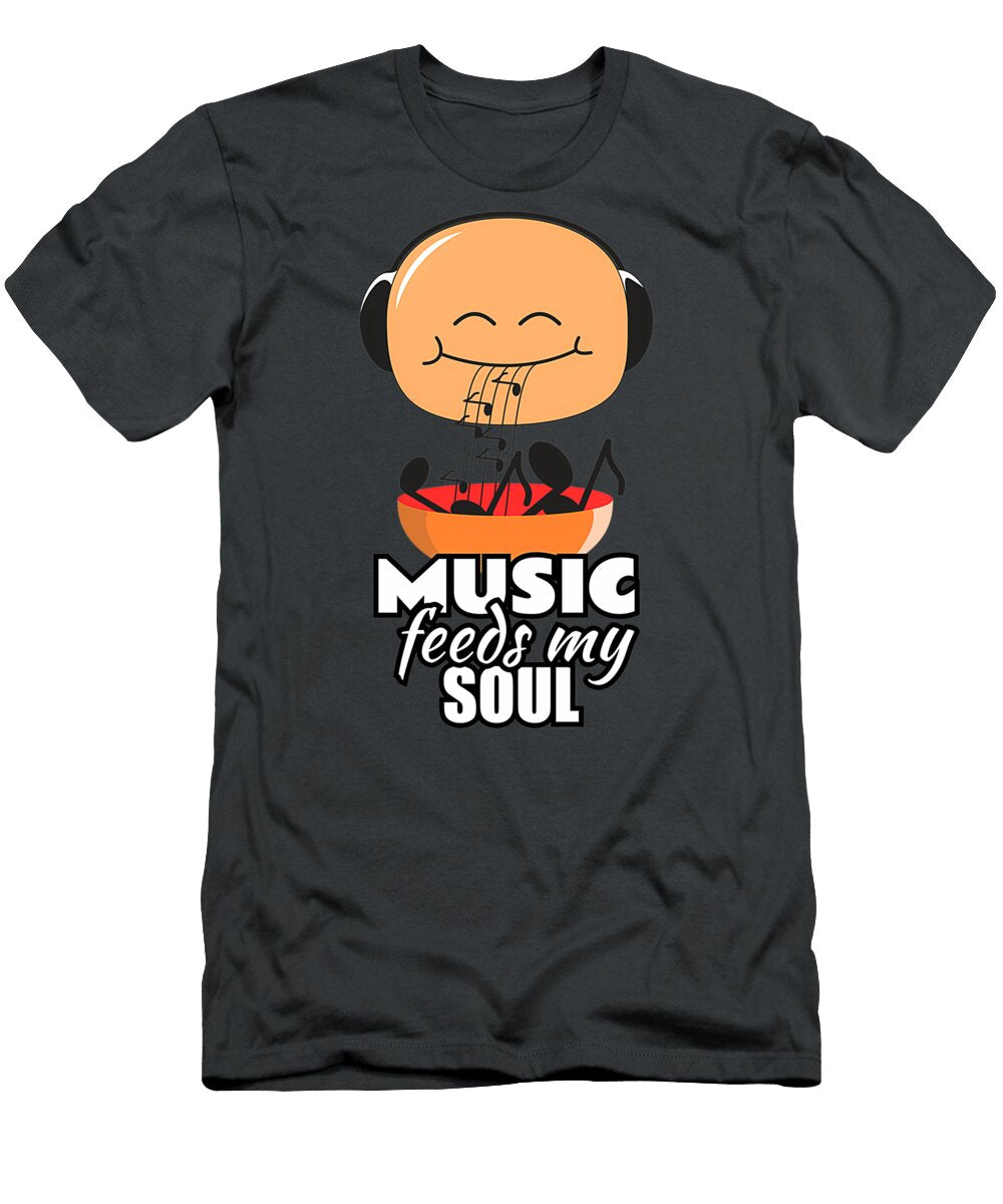 Music Feeds My Soul Noodles Ward Isaac T-Shirt