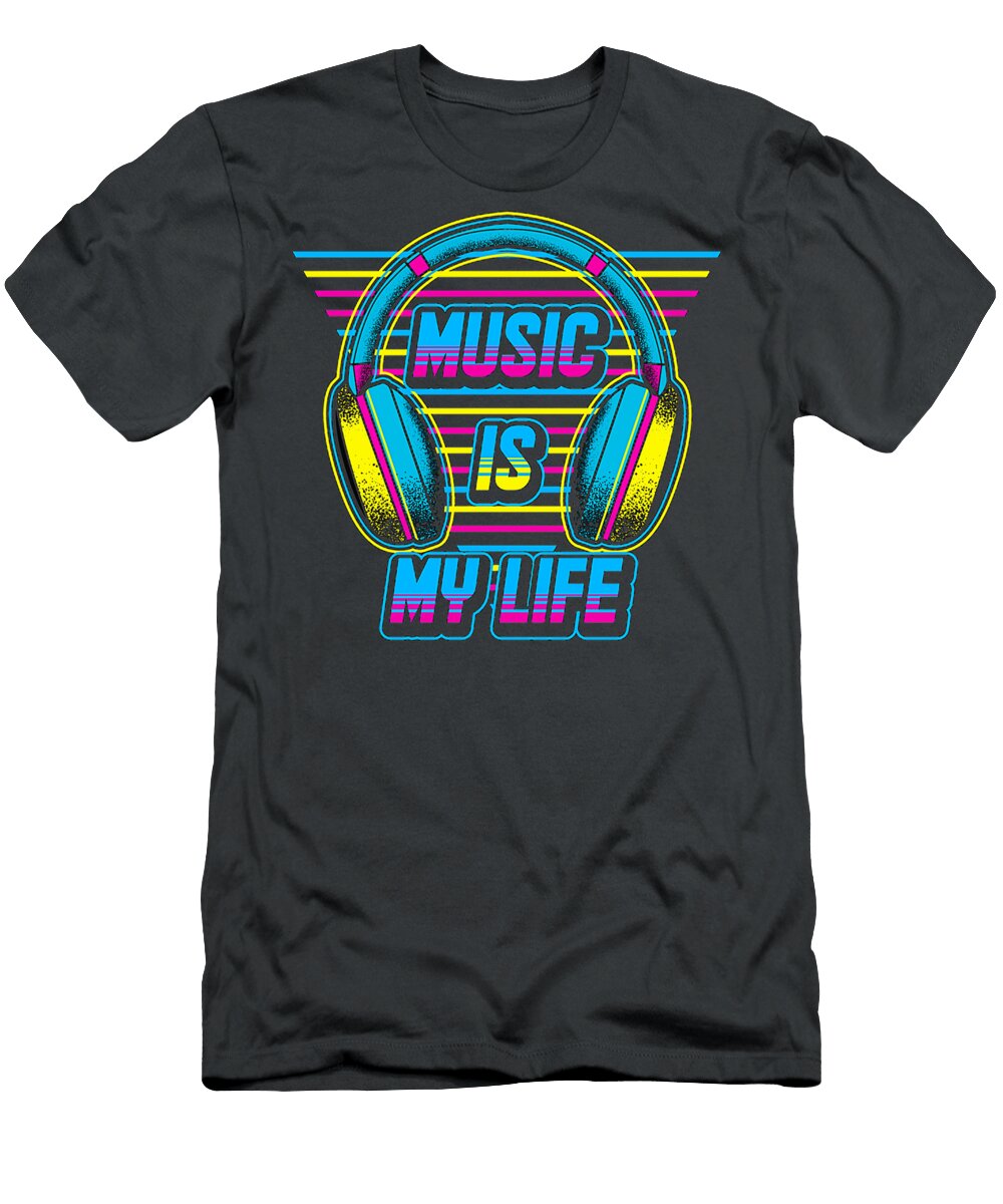 Music Is Life Oldschool Graphic Chapman Williams T-Shirt