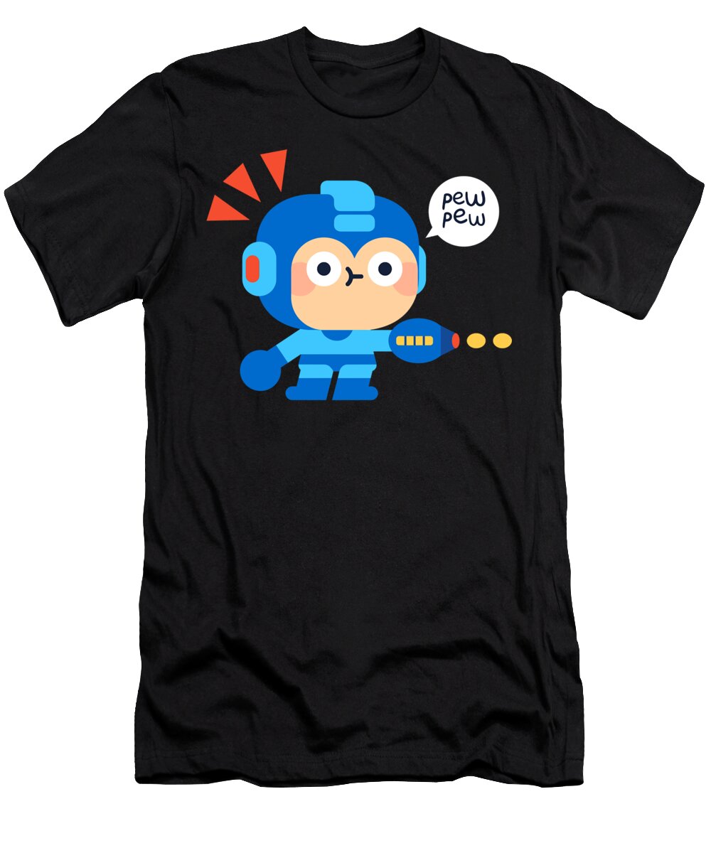 Music Retro Mega Japanese Man Video Games Cute Graphic Gift Anime Chipi T-Shirt