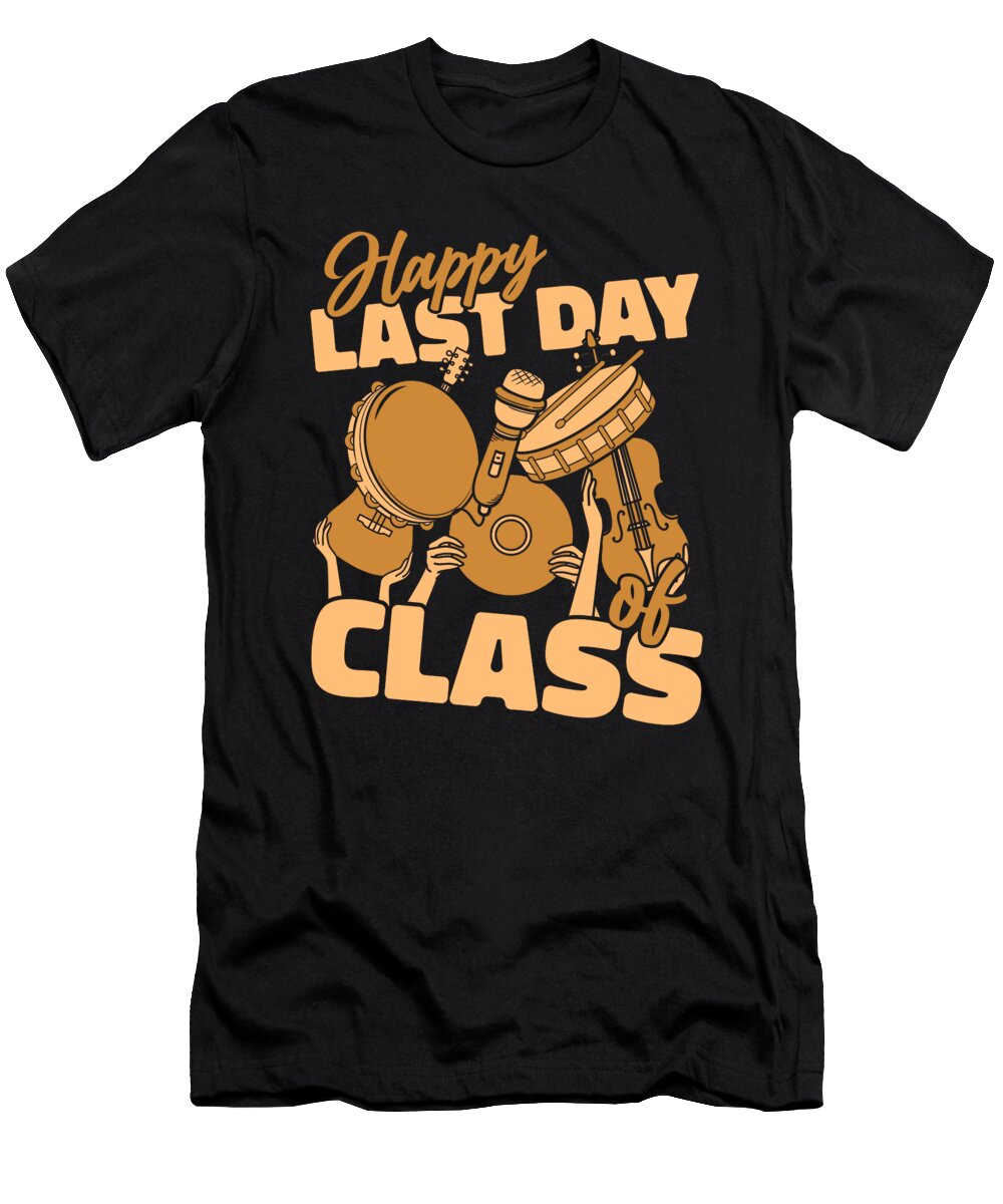 Music Teacher Retired Educator Happy Last Day of School Crazy Squirrel T-Shirt