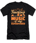 Music Teacher School Teaching Music Is My Superpower Crazy Squirrel T-Shirt