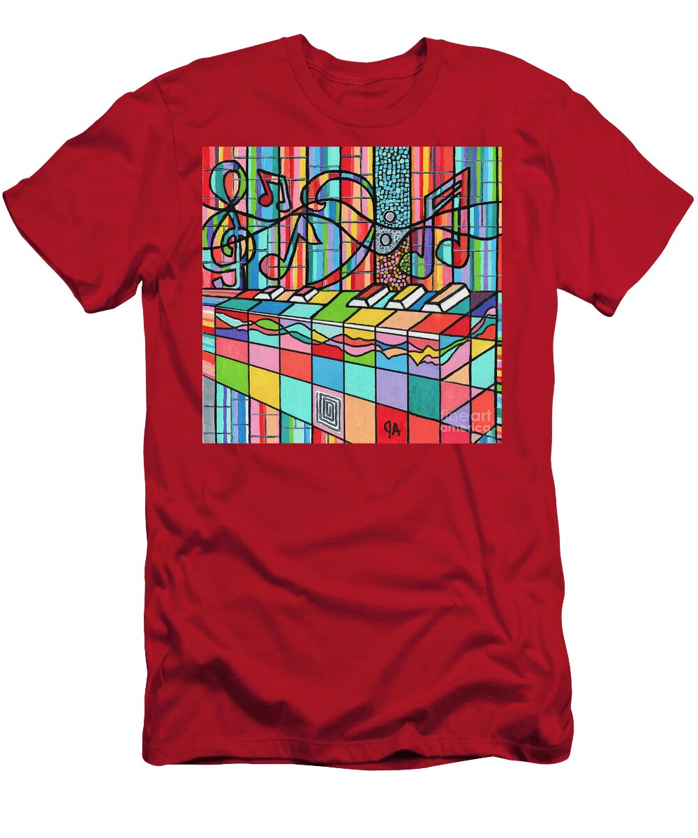 Musical Bus of Keys Jeremy Aiyadurai T-Shirt