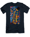 Musical Saxophone Celebration Bold Shapes and Dynamic Background Olfactoart Studio T-Shirt