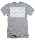 Muted Bluish Gray White Chevron Rhombus Pattern Pairs Valspar 2023 Coty Blue Arrow 5001 3c Petite Patterns T-Shirt