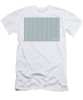 Muted Bluish Gray White Modern Stripe Chevron Pattern Pairs Valspar 2023 Coty Blue Arrow 5001 3c Petite Patterns T-Shirt